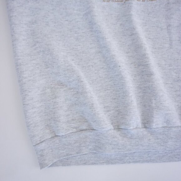 Vintage Gopher Sport Paris Sweatshirt Grey Blue Collar 90s Grandmacore French XL - Picture 6 of 10